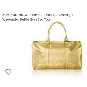BCBG MaxAzria Gold Weekender New Duffle Bag